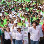 Candidata a la Presidencia Municipal por la coalición «Sigamos Haciendo Historia en Quintana Roo» encabeza multitudinaria caravana en Puerto Morelos