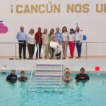 Inauguración del tanque terapéutico renovado en Cancún